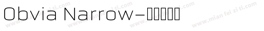 Obvia Narrow字体转换